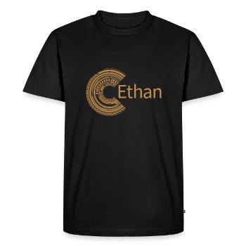 Pour Ethan - T-shirt Premium bio Homme - noir - Devant - Nico (187cm)