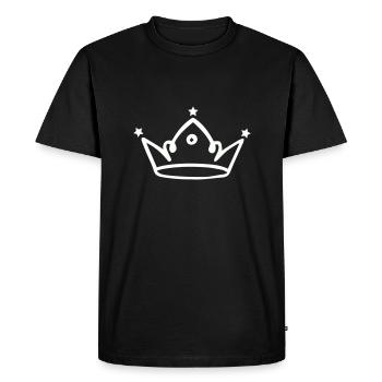 couronne - T-shirt Premium bio Homme - noir - Devant - Nico (187cm)