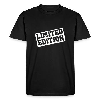 Édition limitée - T-shirt Premium bio Homme - noir - Devant - Nico (187cm)