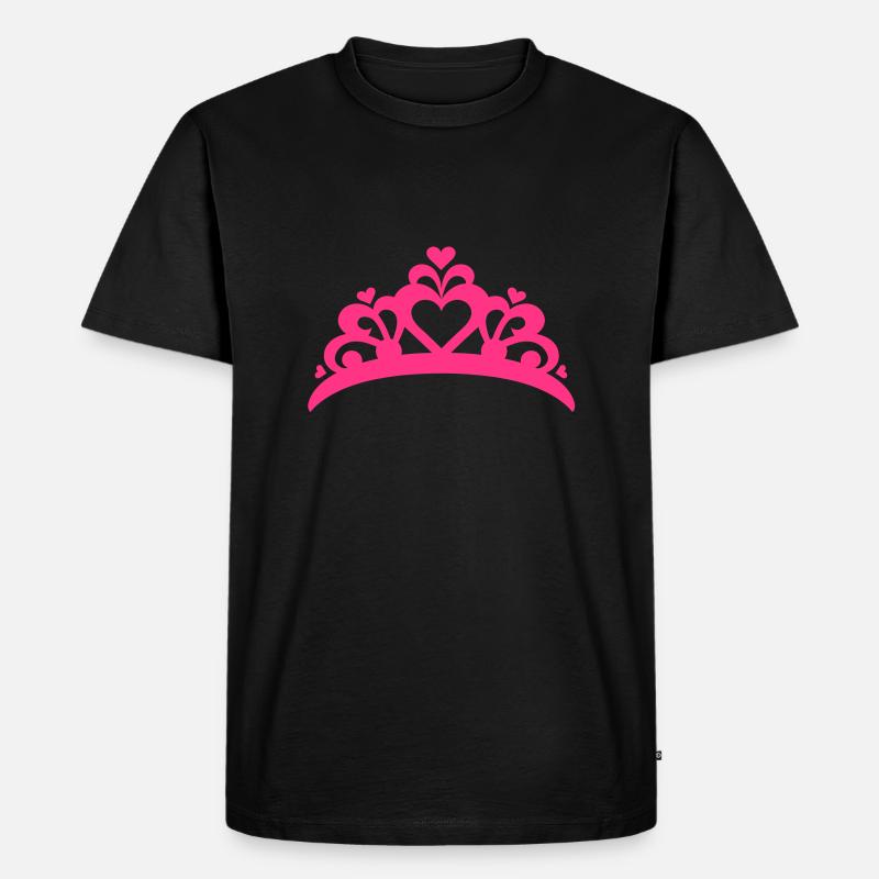 Brautkrone - Männer Premium Bio T-Shirt - Schwarz