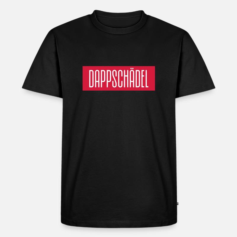 DAPPSCHÄDEL - PFÄLZER - Männer Premium Bio T-Shirt - Schwarz