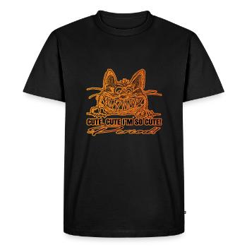 Mignon, mignon je suis trop mignon! - T-shirt Premium bio Homme - noir - Devant - Nico (187cm)