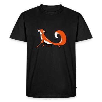 Fuchs vain drôle - T-shirt Premium bio Homme - noir - Devant - Nico (187cm)