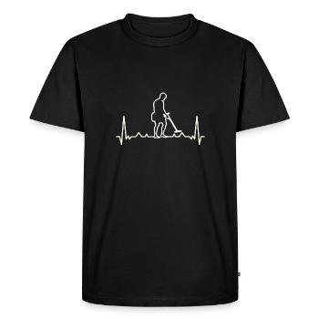 Probe with metal detector - Men's Premium Organic T-Shirt - black - Front - Nico (187cm)