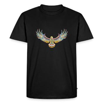 eagle gift - Men's Premium Organic T-Shirt - black - Front - Nico (187cm)
