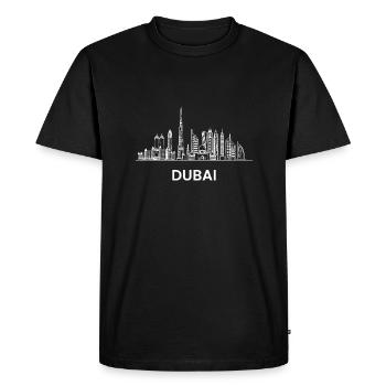 Dubai Skyline UAE , dubai - Men's Premium Organic T-Shirt - black - Front - Nico (187cm)