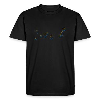 Îles Canaries - T-shirt Premium bio Homme - noir - Devant - Nico (187cm)