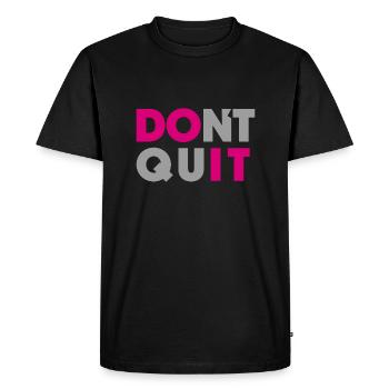 n’arrêtez pas de le faire - T-shirt Premium bio Homme - noir - Devant - Nico (187cm)
