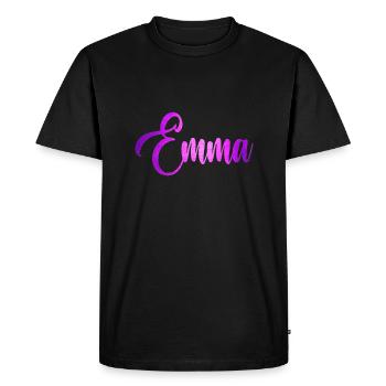 Emma - T-shirt Premium bio Homme - noir - Devant - Nico (187cm)
