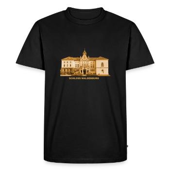 Château de Waldenburg Saxe Ville de poterie de Zwickau - T-shirt Premium bio Homme - noir - Devant - Nico (187cm)