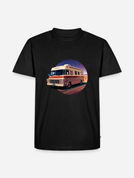 I LOVE CAMPING - Männer Premium Bio T-Shirt - Schwarz