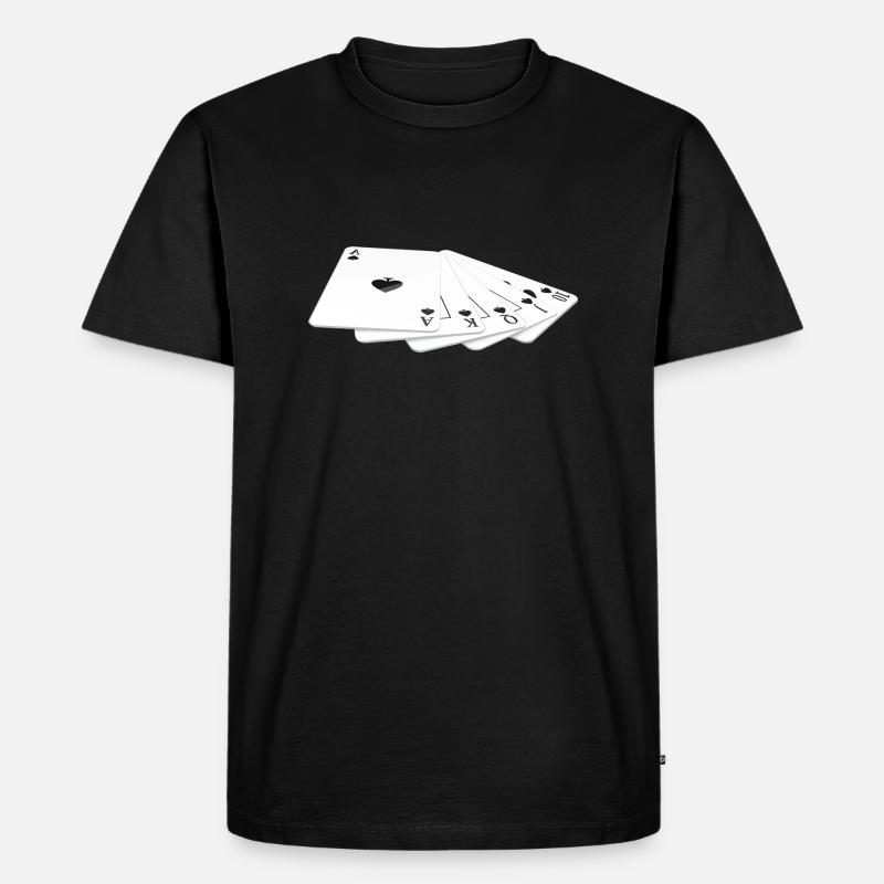 boardgame chess backgammon game night - Männer Premium Bio T-Shirt - Schwarz