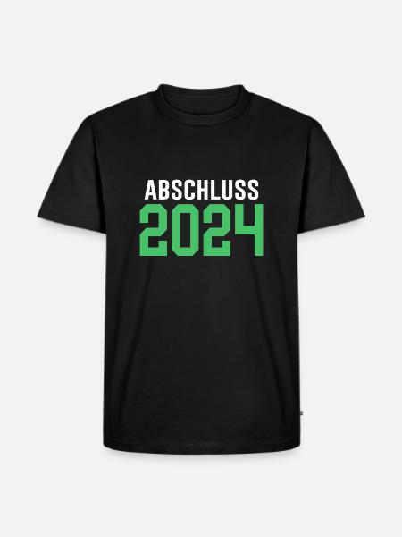 Abschluss 2024 Abschlussfeier - Männer Premium Bio T-Shirt - Schwarz