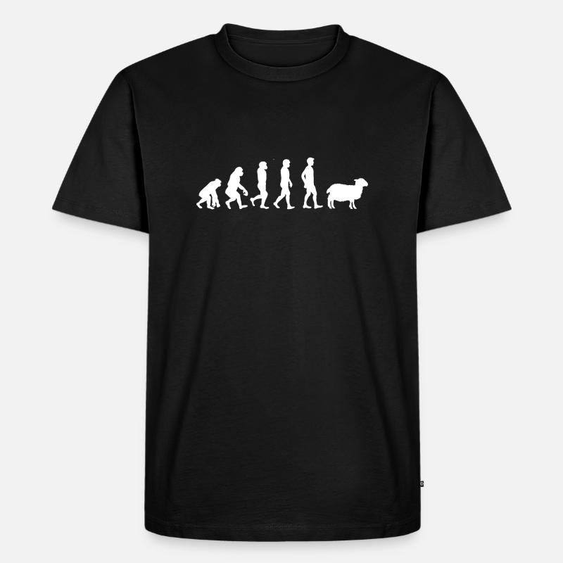 Evolution mouton - T-shirt Premium bio Homme - noir