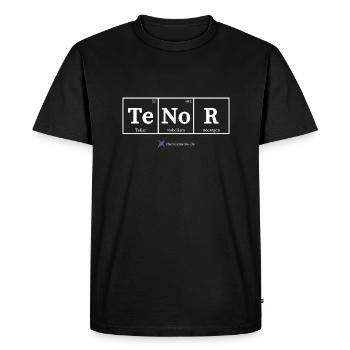 Tenor (dark fabrics) - Men's Premium Organic T-Shirt - black - Front - Nico (187cm)