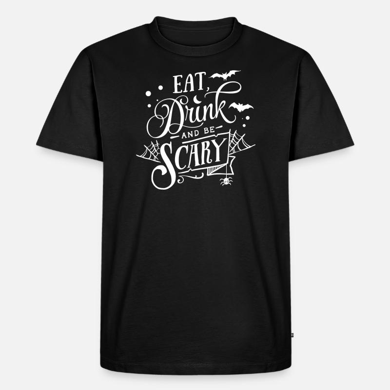 Halloween - Männer Premium Bio T-Shirt - Schwarz