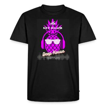 French Kultur Klub Ho My Club Pink - T-shirt Premium bio Homme - noir - Devant - Nico (187cm)