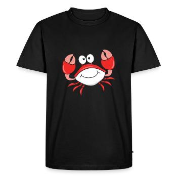 Crustacés du crabe - T-shirt Premium bio Homme - noir - Devant - Nico (187cm)