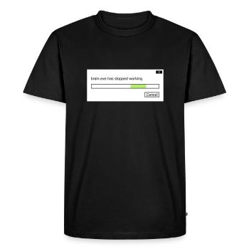 brain.exe a cessé de fonctionner en disant brain brain .exe - T-shirt Premium bio Homme - noir - Devant - Nico (187cm)