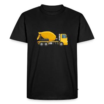 Concrete mixer - Men's Premium Organic T-Shirt - black - Front - Nico (187cm)