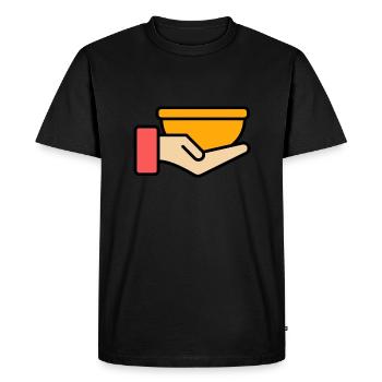 Soup - Men's Premium Organic T-Shirt - black - Front - Nico (187cm)