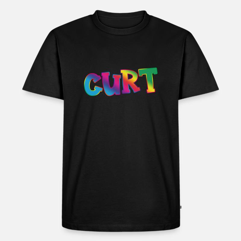 Curt - Männer Premium Bio T-Shirt - Schwarz