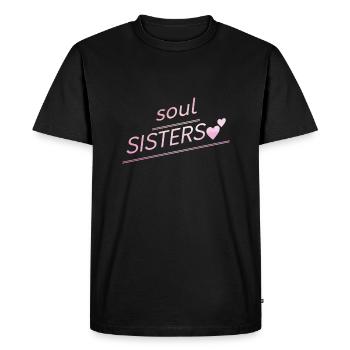 Friends - Soul Sisters - Men's Premium Organic T-Shirt - black - Front - Nico (187cm)