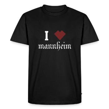 Mannheim Monnem Mannheimat - Men's Premium Organic T-Shirt - black - Front - Nico (187cm)