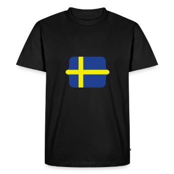 drapeau suédois - T-shirt Premium bio Homme - noir - Devant - Nico (187cm)