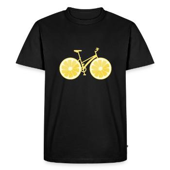 Citron de vélo - T-shirt Premium bio Homme - noir - Devant - Nico (187cm)