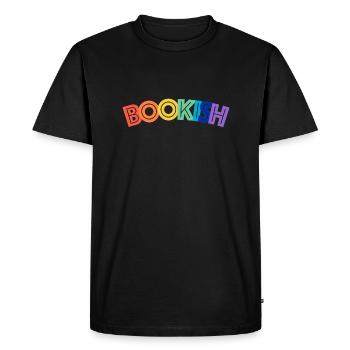 Bookish Rainbow Book Reader Reader Bookstagram - T-shirt Premium bio Homme - noir - Devant - Nico (187cm)