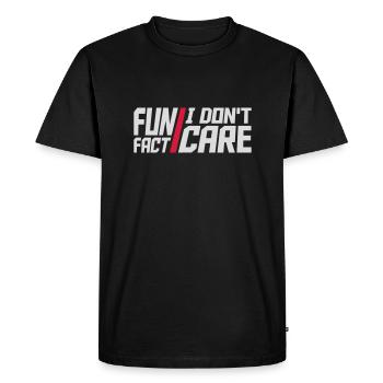 Je me fiche des faits - T-shirt Premium bio Homme - noir - Devant - Nico (187cm)