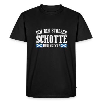 Scots Scottish Scotland - Men's Premium Organic T-Shirt - black - Front - Nico (187cm)