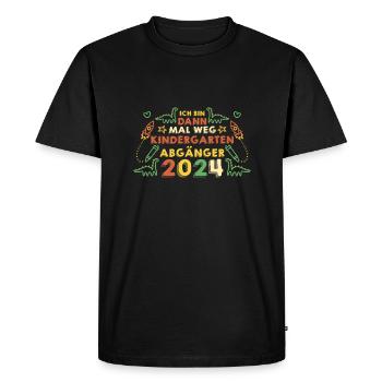 1 Grade School Child Back to School Kindergarten Kita E - Men's Premium Organic T-Shirt - black - Front - Nico (187cm)