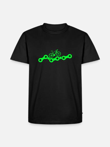 Bicycle Bicycle Chain Gift - Men's Premium Organic T-Shirt - black