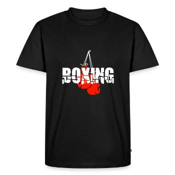 Boxing Gloves T Shirts - Men's Premium Organic T-Shirt - black - Front - Nico (187cm)