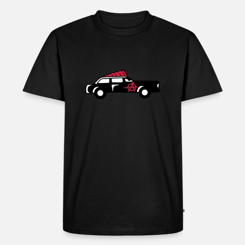 Punk Car - Männer Premium Bio T-Shirt - Schwarz