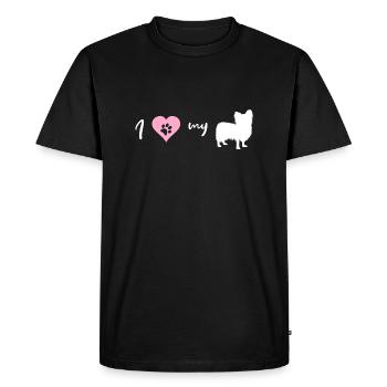 Papillon - Männer Premium Bio T-Shirt - Schwarz - Vorne - Nico (187cm)
