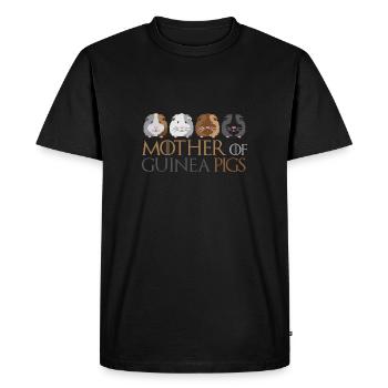 Mère de cochon d'inde - T-shirt Premium bio Homme - noir - Devant - Nico (187cm)
