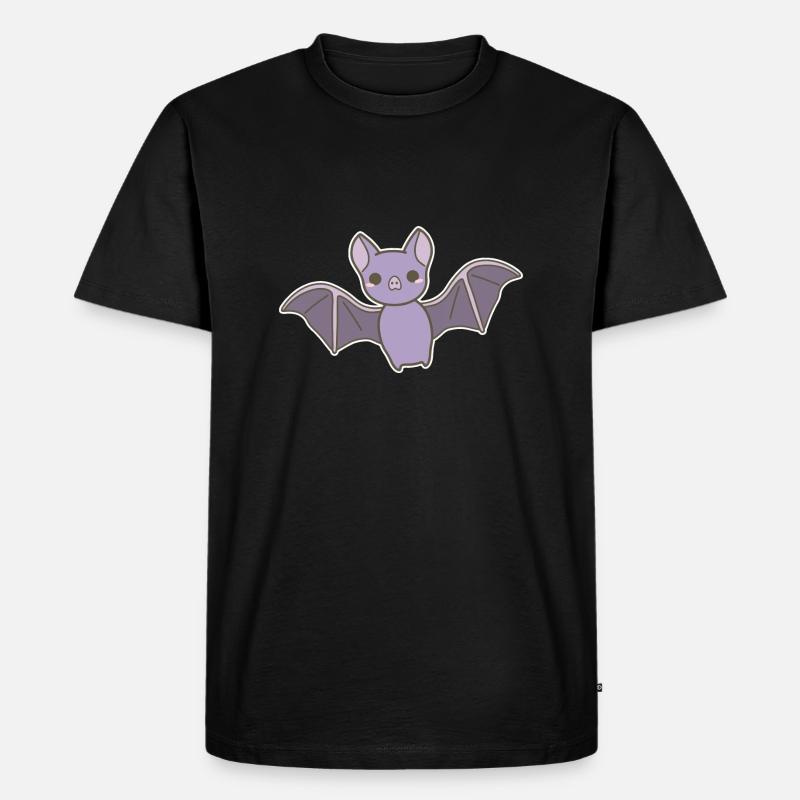 Fledermaus - Männer Premium Bio T-Shirt - Schwarz