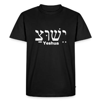 Yashua Hanukkah Lustre Menora Shalom Cadeau - T-shirt Premium bio Homme - noir - Devant - Nico (187cm)