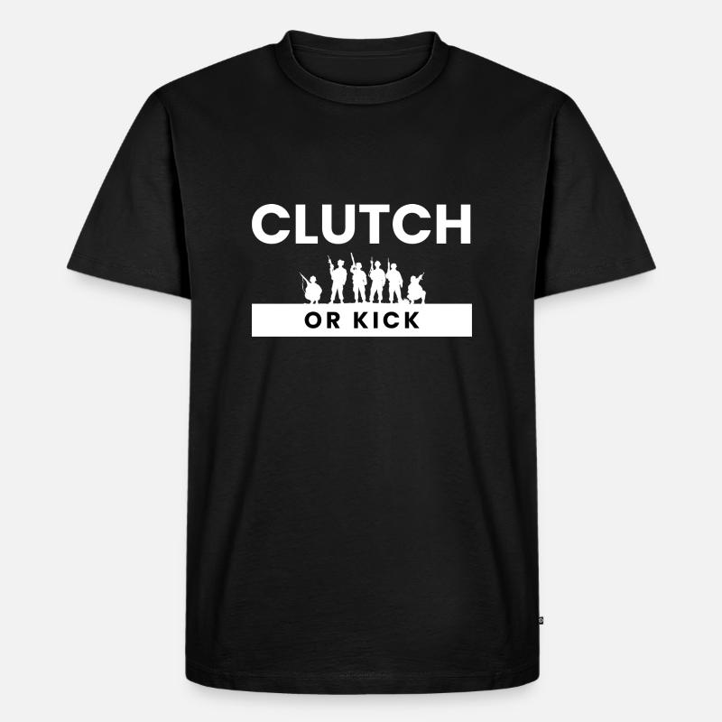 Kupplung oder Kick - Männer Premium Bio T-Shirt - Schwarz