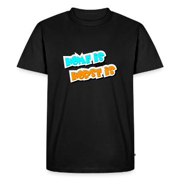La maison est l’endroit où se trouve mon cheval - T-shirt Premium bio Homme - noir - Devant - Nico (187cm)