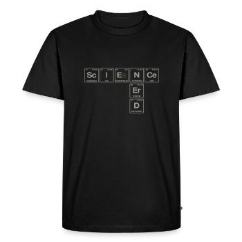 Drôle de dicton pour les chercheurs et les nerds - T-shirt Premium bio Homme - noir - Devant - Nico (187cm)
