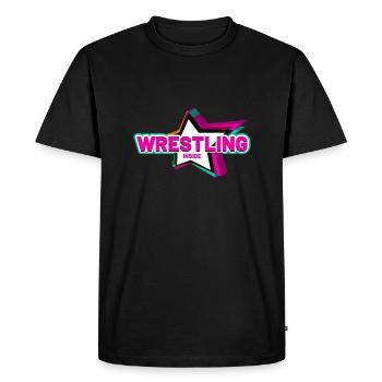 Wrestling Star à l’intérieur - T-shirt Premium bio Homme - noir - Devant - Nico (187cm)