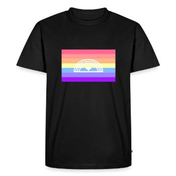 Xenogender pride flag - Men's Premium Organic T-Shirt - black - Front - Nico (187cm)