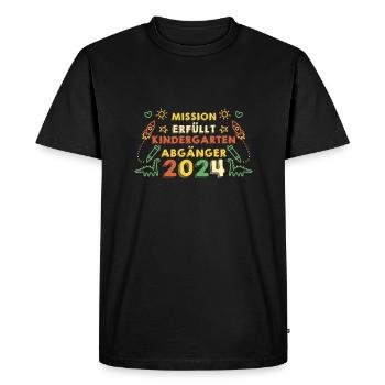 1 Grade School Child Back to School Kindergarten Kita E - Men's Premium Organic T-Shirt - black - Front - Nico (187cm)