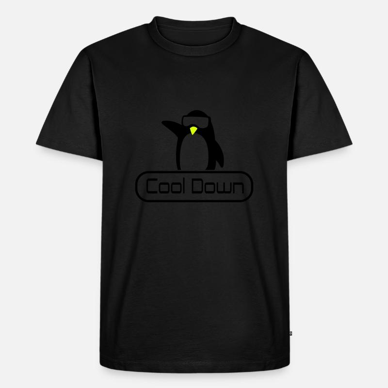 cool down - Männer Premium Bio T-Shirt - Schwarz