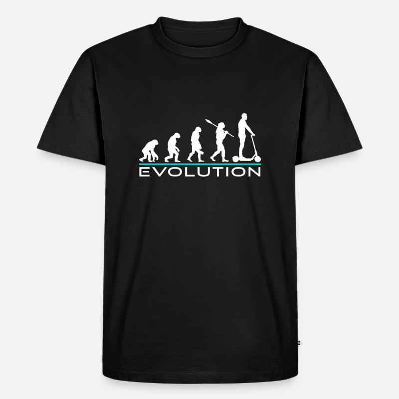 escooter evolution escooter - Männer Premium Bio T-Shirt - Schwarz