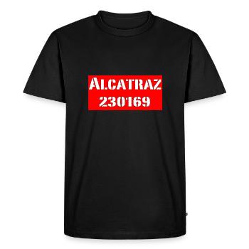Alcatraz 1 2 3 prison Alcatraz Penitentiary - Jail - Men's Premium Organic T-Shirt - black - Front - Nico (187cm)